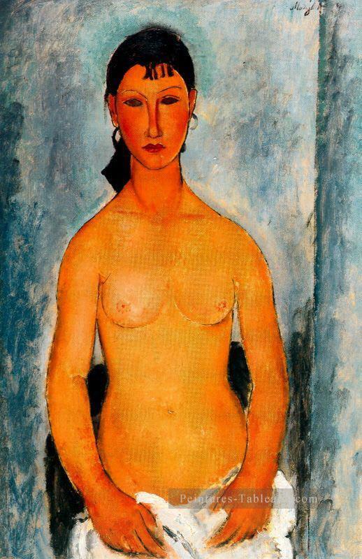 debout nu elvira 1918 Amedeo Modigliani Peintures à l'huile
